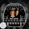 2021 I Want To Believe Knitting Pattern 3d Print Ugly Christmas Sweater