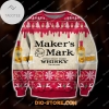 2021 Maker's Mark Whiskey Knitting Pattern Ugly Christmas Sweater