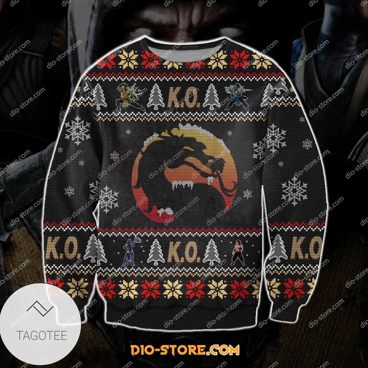2021 Mortal Kombat Game 3d Print Ugly Christmas Sweater