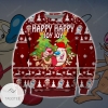2021 Ren And Stimpy Knitting Pattern 3d Print Ugly Christmas Sweater