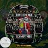 2021 Rick And Morty 3d Print Ugly Christmas Sweater