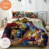 African American Exotic Lovers Personalized Name Duvet Cover Bedding Set
