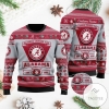 Alabama Crimson Tide Football Team Logo Personalized Ugly Christmas Sweater