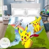 Anime Cartoon Pokemon Pikachu Children Bedding Set