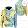 Anime Pokemon Squirtle 3D Hoodie Apparel