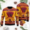 Arizona Cardinals Football Team Logo Custom Name Personalized Ugly Christmas Sweater