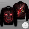Arizona Cardinals Lava Skull Full Print Bomber Jacket