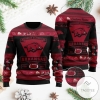 Arkansas Razorbacks Football Team Logo Personalized Ugly Christmas Sweater