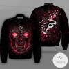 Atlanta Falcons Lava Skull Full Print Bomber Jacket