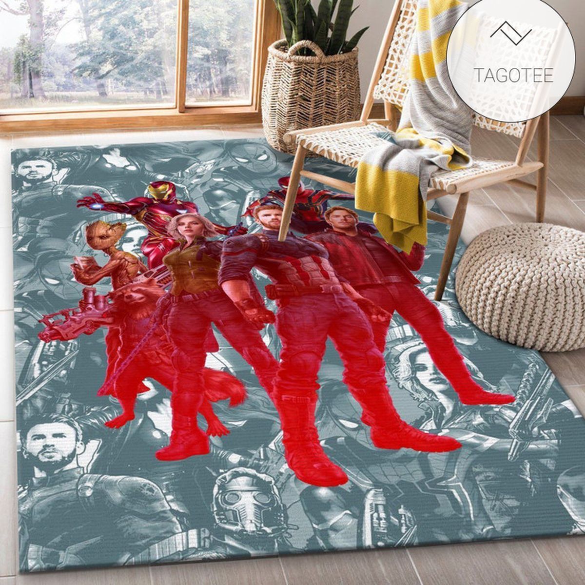 Avengers And Guardians Movie Area Rug Living Room Rug US Gift Decor
