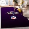 Baltimore Ravens Nfl Area Rug For Christmas Living Room Rug Home US Decor