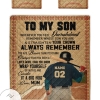 Baseball To My Son Whenever You Feel Overwhelmed It A Big Hug Mom Quilt Bedding Set