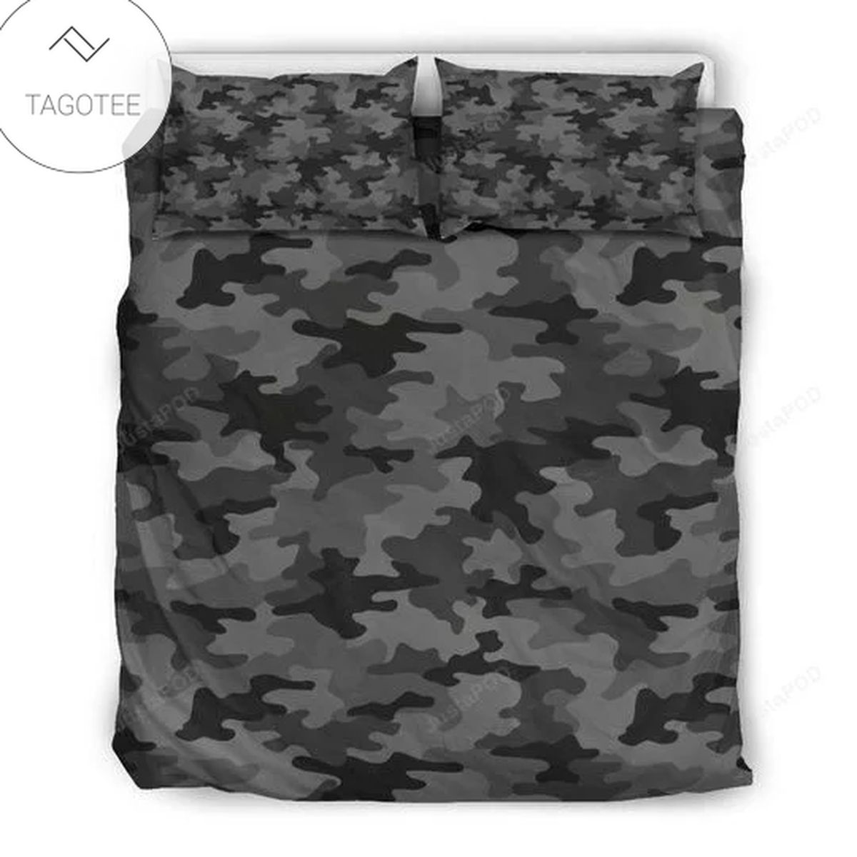 Black And Grey Camouflage Cl16100055mdb Bedding Sets