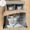 Black And White Audrey Hepburn Bedding Set For Fans