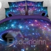 Black Holes In Purple Galaxy Bedding Set