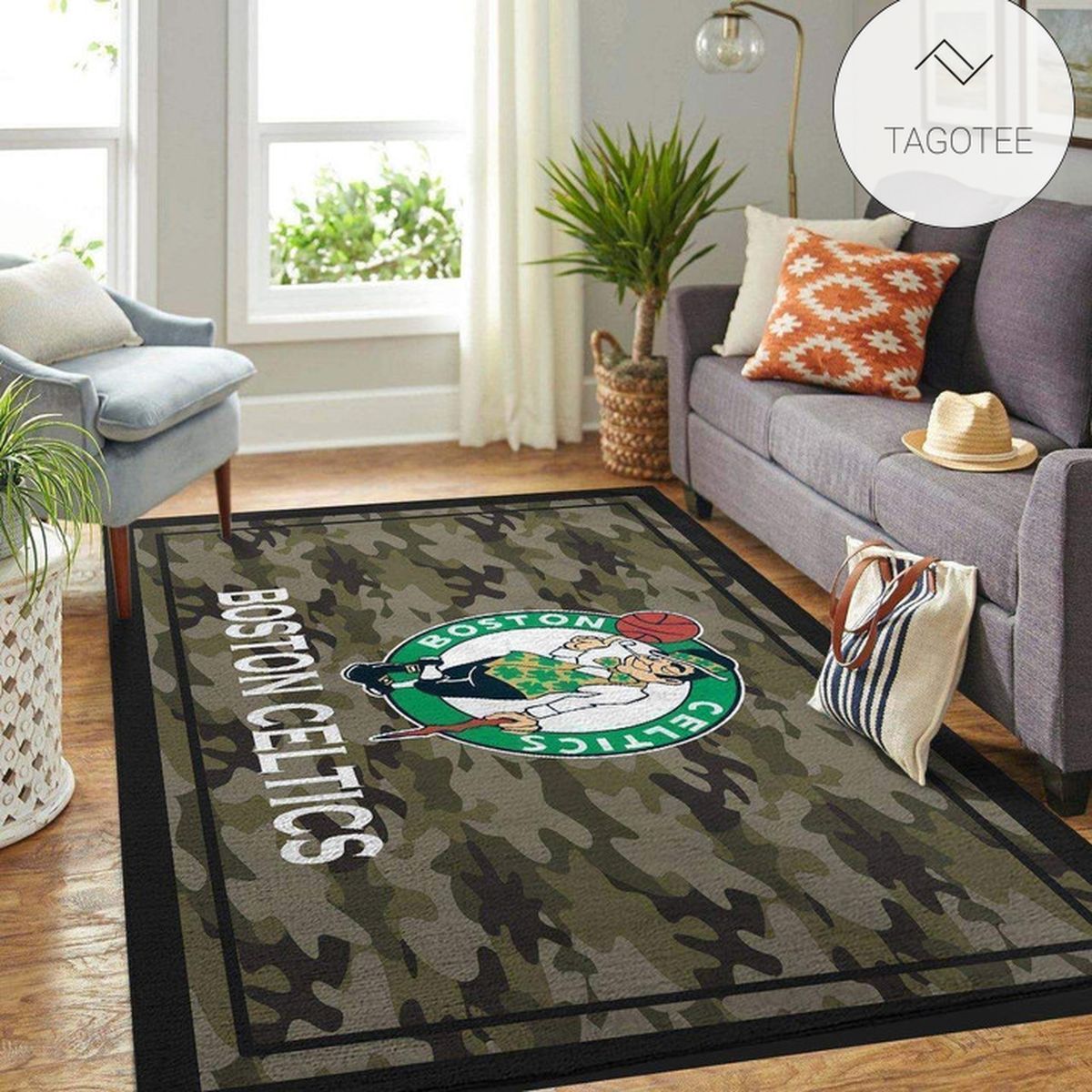 Boston Celtics Area Rug NBA Basketball Team Logo Carpet Living Room Rugs Floor Decor 20032710
