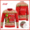 Budweiser Beer Grinch I Will Drink Here Or There I Will Drink Everywhere Ugly Christmas Holiday Sweater