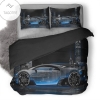 Bugatti Vision Gran Turismo Side Crystal City Night Car Duvet Cover Bedding Set Dup