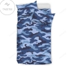 Camouflage Blue Camo Urban Bedding Set (Duvet Cover & Pillow Cases)