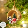Cavalier King Charles Spaniel Sleeping In A Tiny Cup Christmas Holiday Ornament