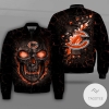 Chicago Bears Lava Skull Full Print Bomber Jacket