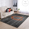 Chicago Bears Nfl Team Logo Grey Wooden Style Style Nice Gift Home Decor Rectangle Area Rug