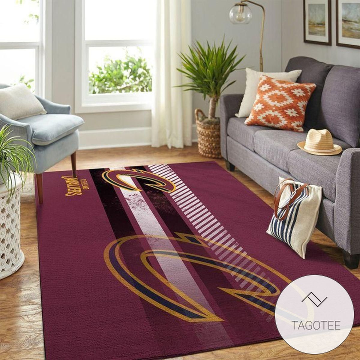 Cleveland Cavaliers Area Rug NBA Basketball Team Logo Carpet Living Room Rugs Floor Decor 2003045
