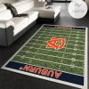 College Auburn NFL Team Logo Area Rug Living Room Rug Family Gift US Decor