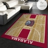 College Home Court Alabama Basketball Team Logo Area Rug Bedroom Rug Floor Decor Home Decor
