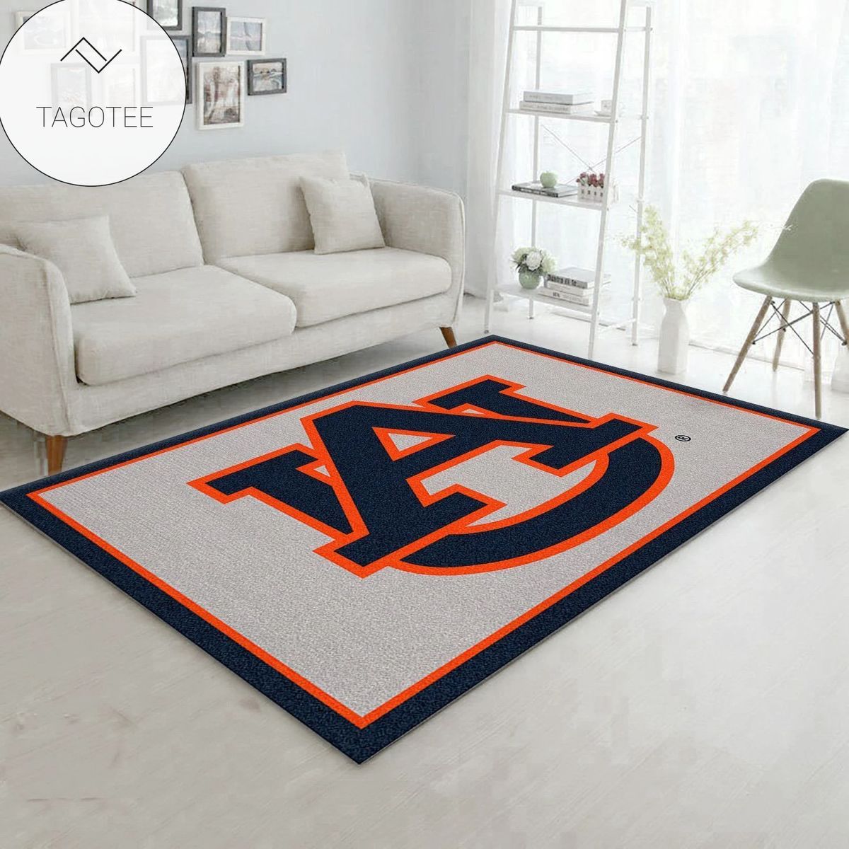 College Spirit Auburn Sport Area Rug Carpet Team Logo Family Gift US Decor