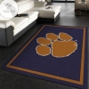 College Spirit Clemson Sport Area Rug Team Logo Floor Decor Home Decor