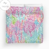 Colorful Lilly Inspired Print Duvet Cover Bedding Set