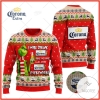 Corona Beer Grinch I Will Drink Here Or There I Will Drink Everywhere Ugly Christmas Holiday Sweater