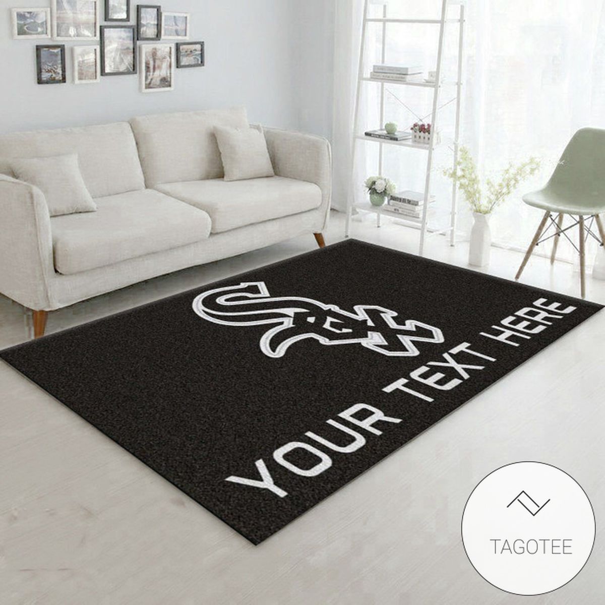 Customizable Chicago White Sox Personalized Accent Rug MLB Area Rug Living room and bedroom Rug Home US Decor