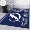 Customizable Tampa Bay Lightning Wincraft Personalized NHL Area Rug For Christmas Living Room Rug Home Decor