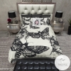 Death Moth And Flower Bedding Cream (Duvet Cover & Pillow Cases)