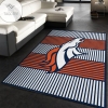 Denver Broncos Imperial Champion Rug NFL Team Logos Area Rug Living room and bedroom Rug Family Gift US Decor