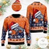Denver Broncos Symbol Wearing Santa Claus Hat Ho Ho Ho Custom Personalized Ugly Christmas Sweater