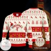 Fireball Santa Hat Christmas Knitted Ugly Christmas Sweater