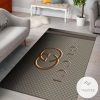 Gucci Area Rug Hypebeast Carpet Luxurious Fashion Brand Logo Living Room  Rugs Brown Floor Decor 20021816