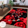 Gucci Area Rug Red Snake Hypebeast Carpet Luxurious Fashion Brand Logo Living Room  Rugs Floor Decor 071123