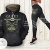 Gucci Cat Black Hoodie And Leggings