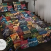 Harry Potter Book Covers Quilt Bedding Set