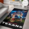Houston Texans Ferocious Football Nfl Area Rug Rugs For Living Room Rug Home Decor