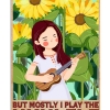 I Play A Little Guitar But Mostly I Play The Ukulele Poster