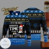 It's The Most Wonderful Time For A Miller Lite Knitted Ugly Christmas Sweater