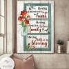 Jesus - Red Tulip And Hummingbird - Having Somewhere To Go Is Home Canvas