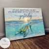 Jesus - Turtle - It's About Being Better Than You Were Yesterday Canvas