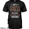 Just A Simple Woman In Love With Her Books Shirt