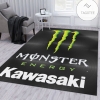 Kawasaki Logo Monster Area Rug For Christmas Bedroom Rug Home US Decor